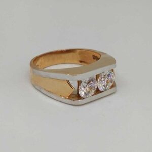 18 Kt Rose Gold Gents Branded Ring