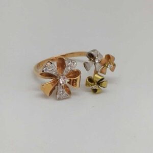 18 kt Rose gold  ladies branded ring