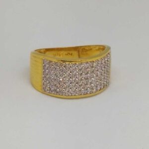 22 kt gold gents branded ring