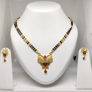 916 Gold Flower Design Mangalsutra JJ-M08