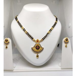 22KT Gold Fancy Double Line Mangalsutra JJ-M03