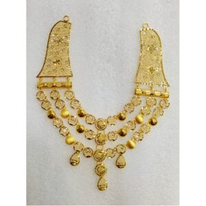 22Kt Gold Classic 3 Layered Necklace MJ-N008