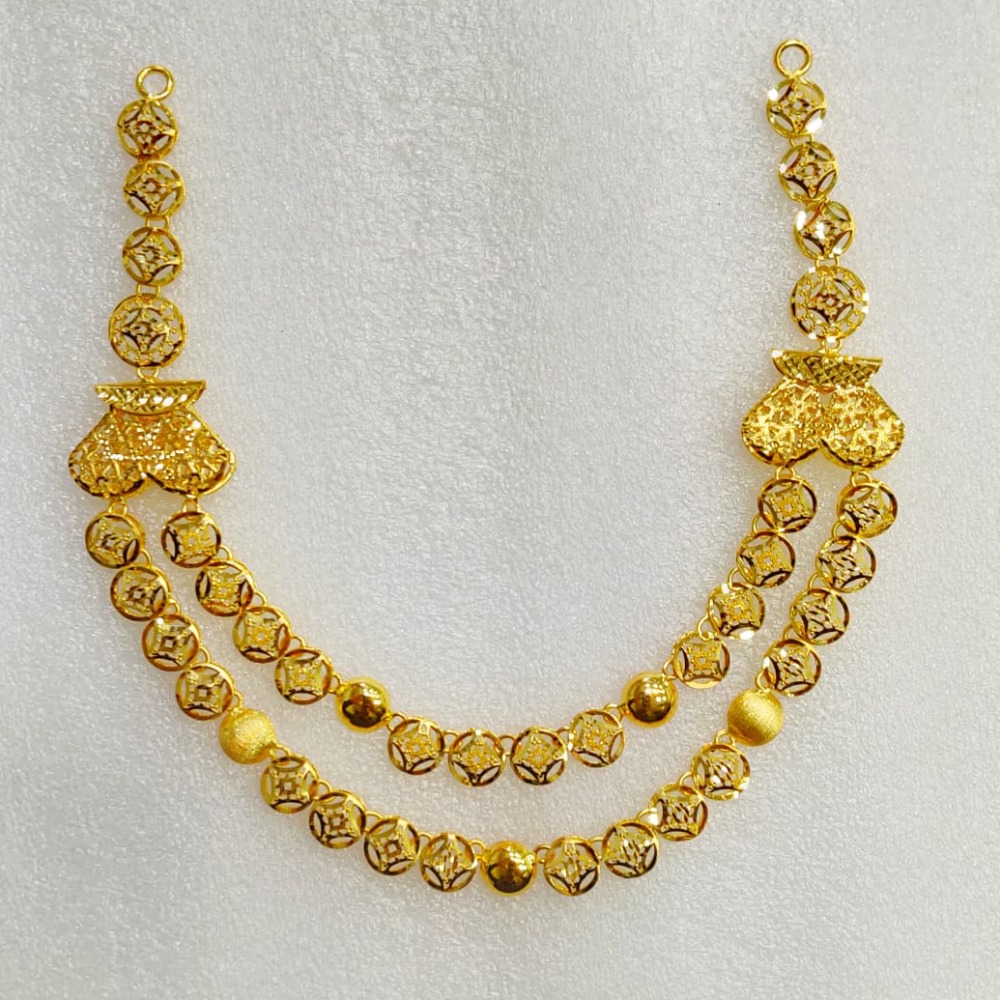 22KT Gold Designer 2 Layer Necklace MJ-N002