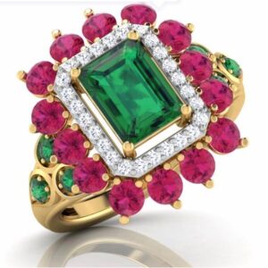 916 Gold Color Stone Ring MJ-R001
