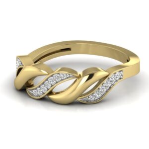 18KT Yellow Gold Natural Marry Diamonds Engagement Ring