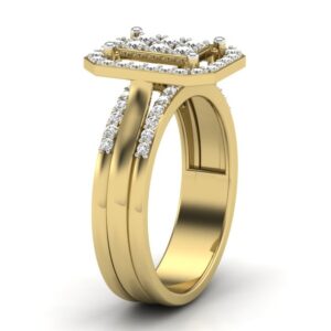 18KT Yellow Gold Zoya Diamond Engagement Ring