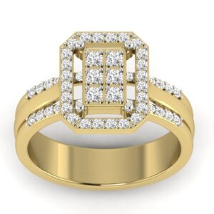 18KT Yellow Gold Zoya Diamond Engagement Ring