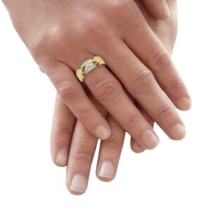 18KT Yellow Gold Calla Diamond Engagement Ring