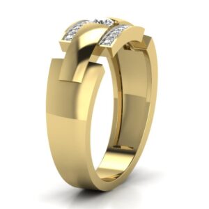 18KT Yellow Gold Calla Diamond Engagement Ring