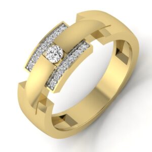 18KT Yellow Gold Calla Diamond Engagement Ring