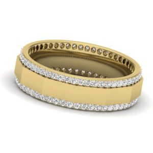18KT Yellow Gold Azalea Natural Diamond Band