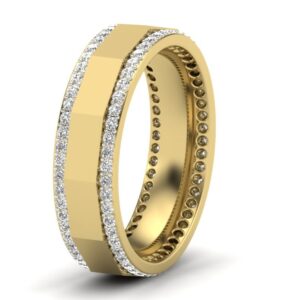 18KT Yellow Gold Azalea Natural Diamond Band