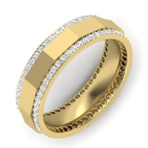 18KT Yellow Gold Azalea Natural Diamond Band
