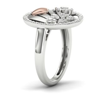18KT White Gold Aster Diamond Ring