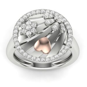 18KT White Gold Aster Diamond Ring