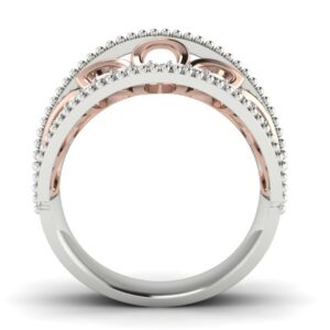 18KT Handmade White Gold Yamini Diamond Ring