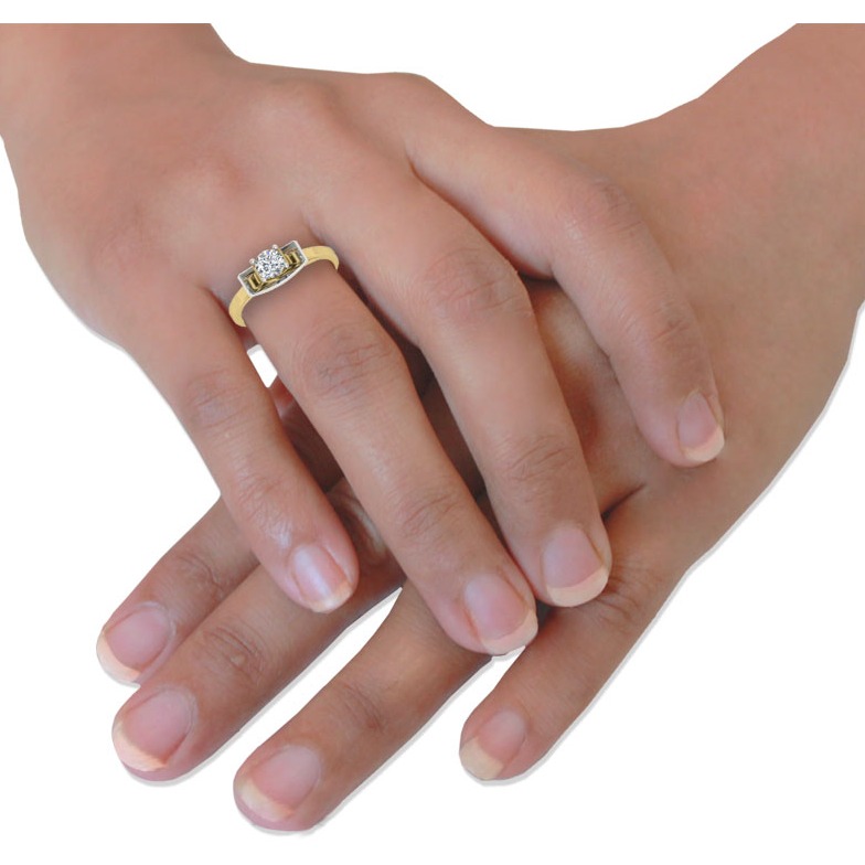 18KT Charming Diamond Solitaire Ring - Image 5