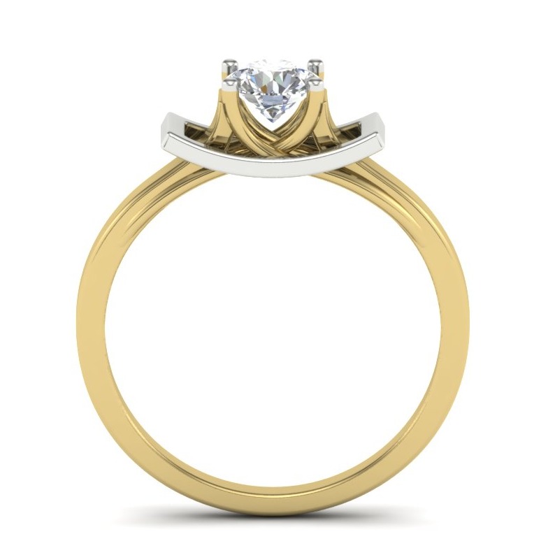 18KT Charming Diamond Solitaire Ring - Image 3