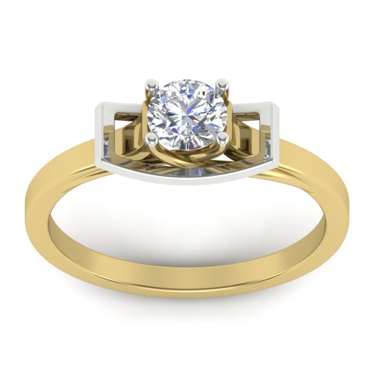 18KT Charming Diamond Solitaire Ring - Image 2