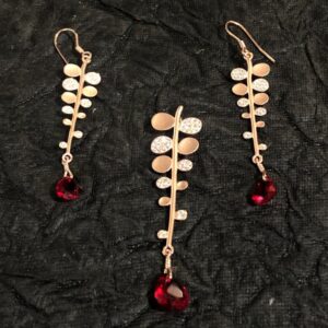 silver pendant set fancy