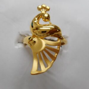 22 kt gold casting fancy ladis ring