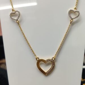 22kt gold casting fancy pendant-chain