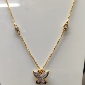 22kt gold casting fancy pendant-chain