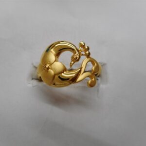 22 kt gold casting fancy ladis ring
