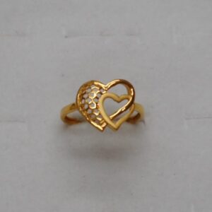 22 kt gold casting fancy ladis ring
