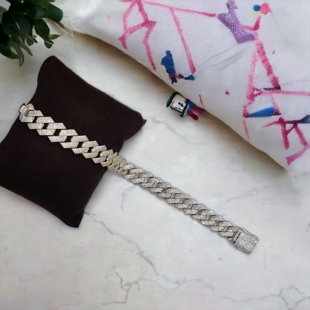 925 Sterling Silver Hip-hop Cuban Bracelet