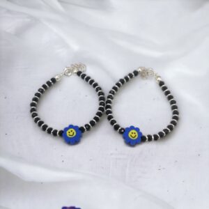 925 Silver Black Beads Najariya For Baby