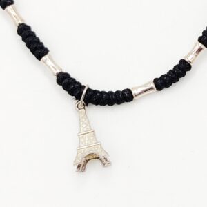 925 Sterling Silver Black Thread Anklets