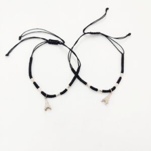 925 Sterling Silver Black Thread Anklets
