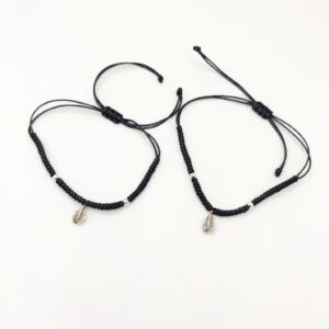 925 Sterling Silver Black Thread Anklets