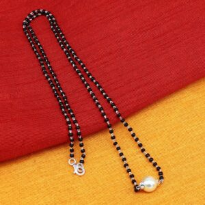 Pure 925 Silver Designer Pearl Mangalsutra