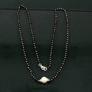 Pure 925 Silver Designer Pearl Mangalsutra