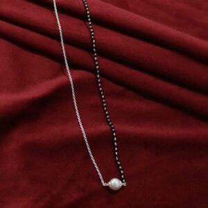 Pure 925 Silver Designer Pearl Mangalsutra
