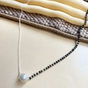 Pure 925 Silver Designer Pearl Mangalsutra