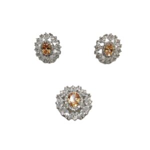 925 Pure Sterling Silver Designer Pendant Set