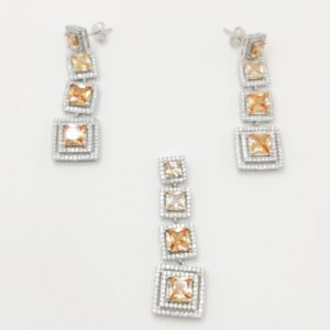 925 Pure Sterling Silver Designer Pendant Set