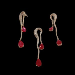 925 Pure Sterling Silver Designer Pendant Set