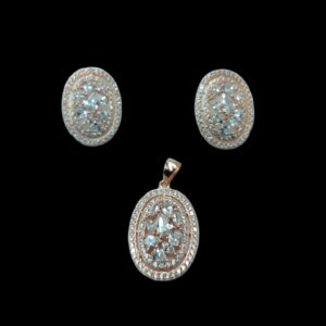 925 Pure Sterling Silver Designer Pendant Set