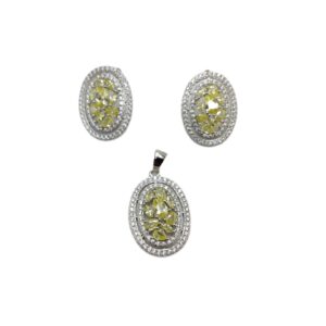 925 Pure Sterling Silver Designer Pendant Set