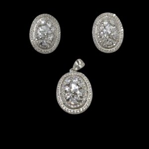 925 Pure Sterling Silver Designer Pendant Set