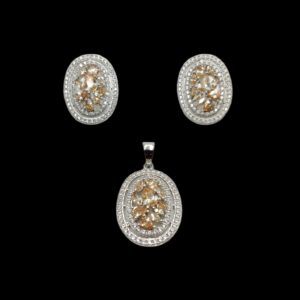 925 Pure Sterling Silver Designer Pendant Set