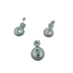 925 Pure Sterling Silver Designer Pendant Set