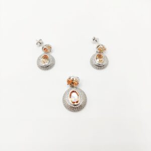 925 Pure Sterling Silver Designer Pendant Set