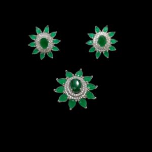 925 Pure Sterling Silver Designer Pendant Set
