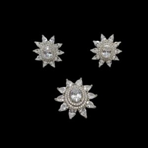 925 Pure Sterling Silver Designer Pendant Set