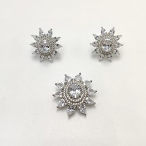 925 Pure Sterling Silver Designer Pendant Set